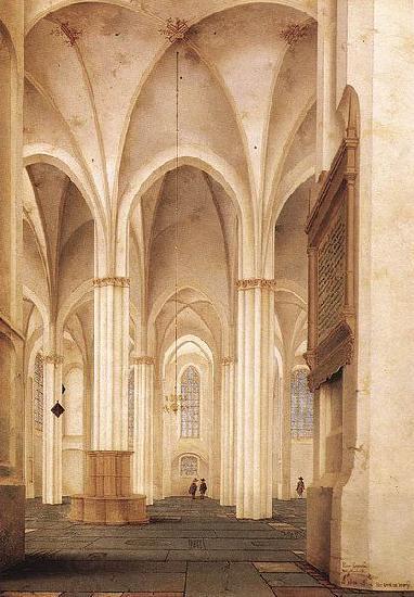 Pieter Jansz Saenredam The Buurkerk at Utrecht oil painting picture